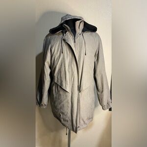 Brown Hooded Raincoat Adult Large